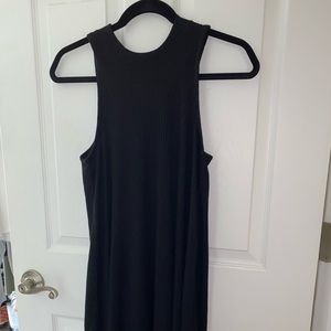 Black High Neck Sleeveless Dress